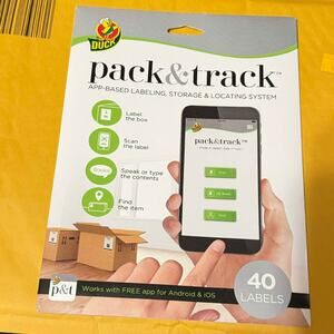 Duck Pack and Track App Based Labeling System Moving Storage QR Labels 40